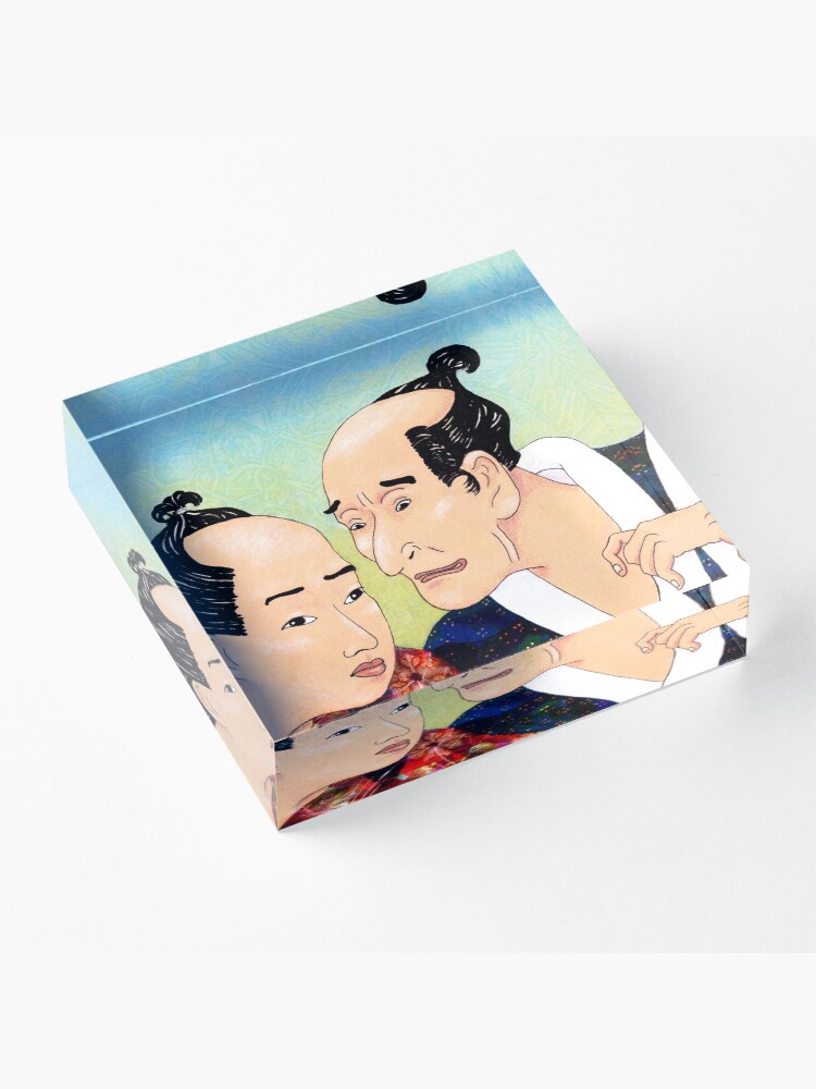 Alternate view of Mr Hokusai and Mr Hiroshige Acrylic Block
