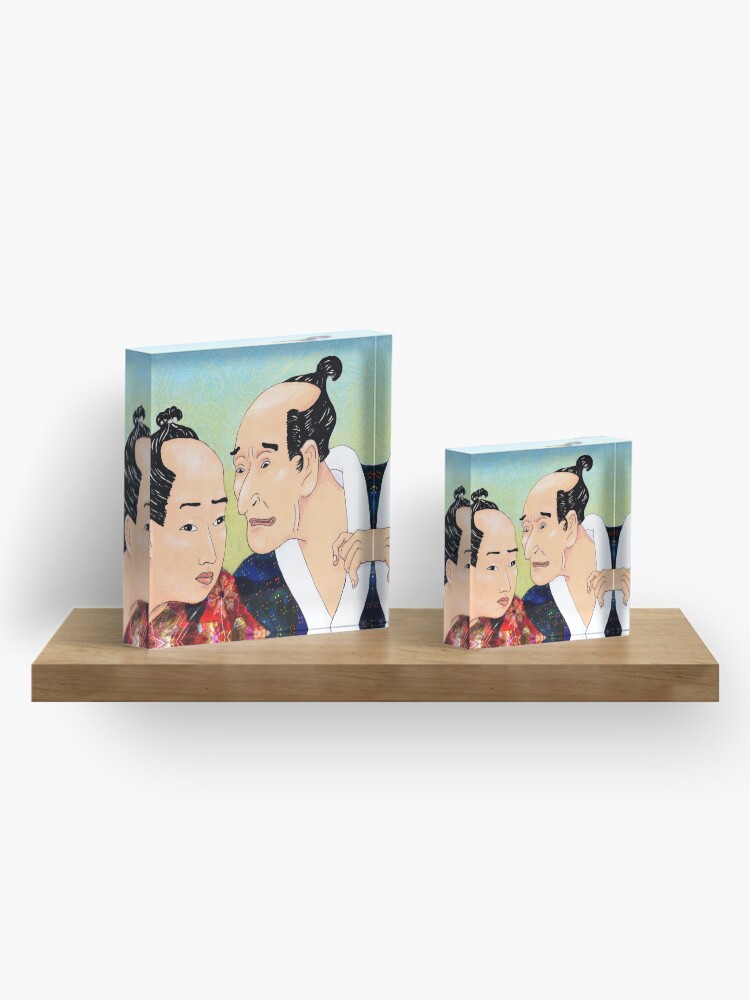 Alternate view of Mr Hokusai and Mr Hiroshige Acrylic Block