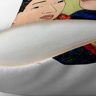 Alternate view of Mr Hokusai and Mr Hiroshige Throw Pillow
