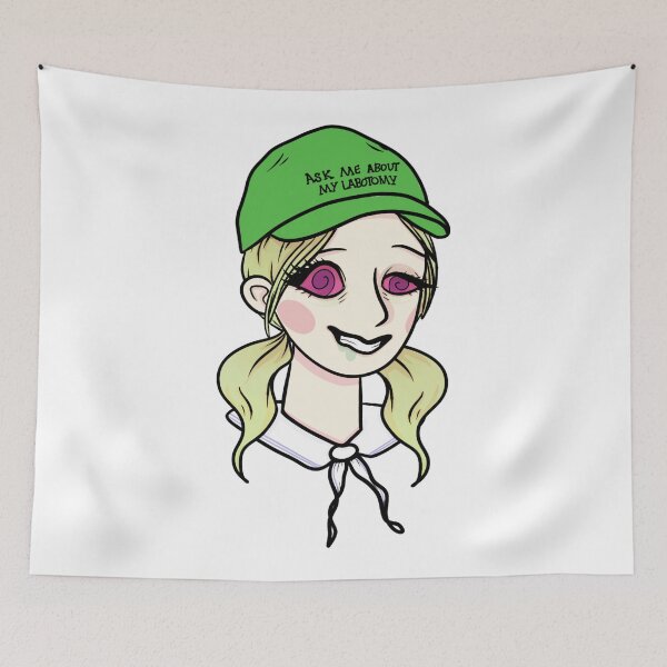 Item preview, Ask Me About My Lobotomy Suckerpunch Babydoll Illustration designed and sold by omnishamblesart.