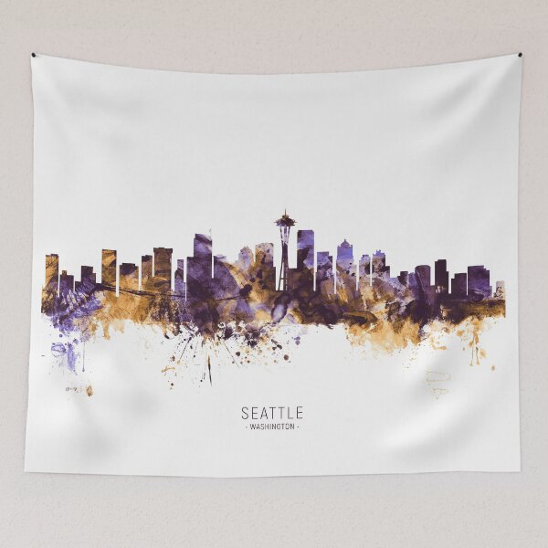 Item preview, Seattle Washington Skyline designed and sold by ArtPrints.