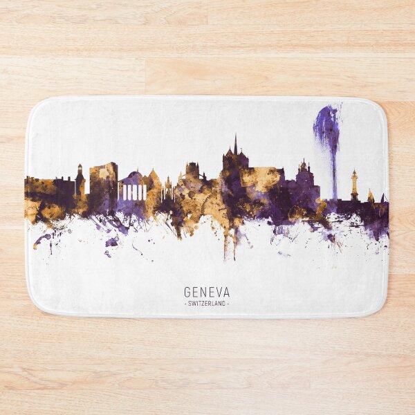 Item preview, Geneva Switzerland Skyline designed and sold by ArtPrints.