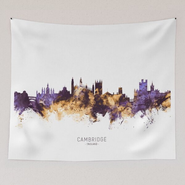 Aperçu de l'œuvre Cambridge England Skyline créée et vendue par ArtPrints.