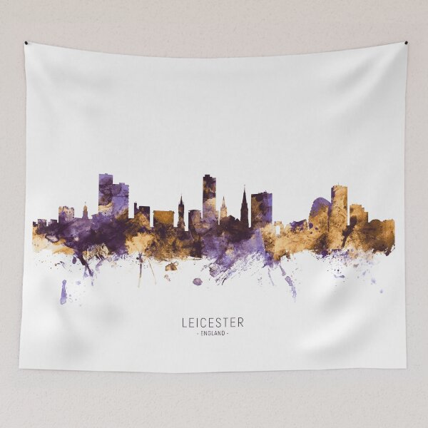 Item preview, Leicester England Skyline designed and sold by ArtPrints.