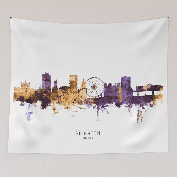 Item preview, Brighton England Skyline designed and sold by ArtPrints.