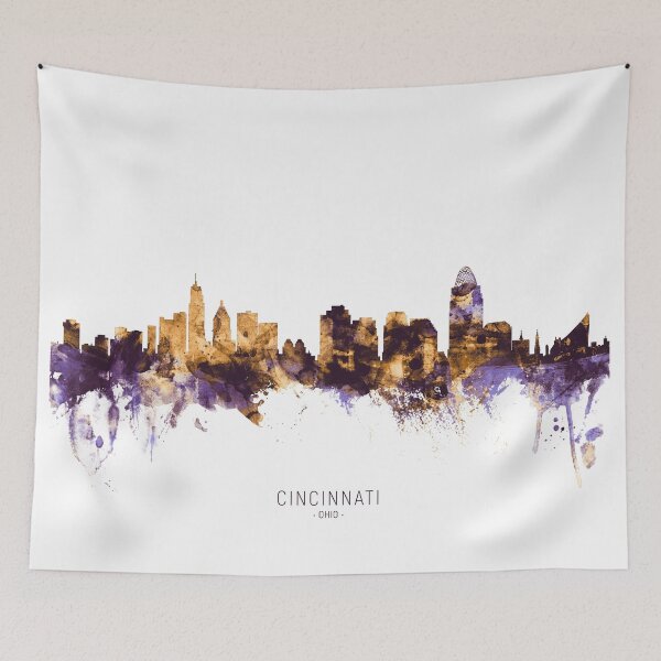 Item preview, Cincinnati Ohio Skyline designed and sold by ArtPrints.