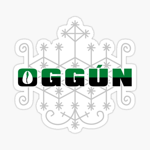 Oggún veve Pegatina