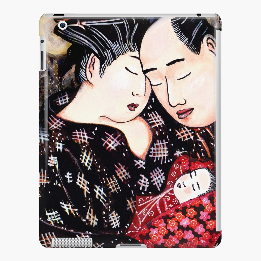 The Hokusai Family Has An Early Night iPad Case & Skin