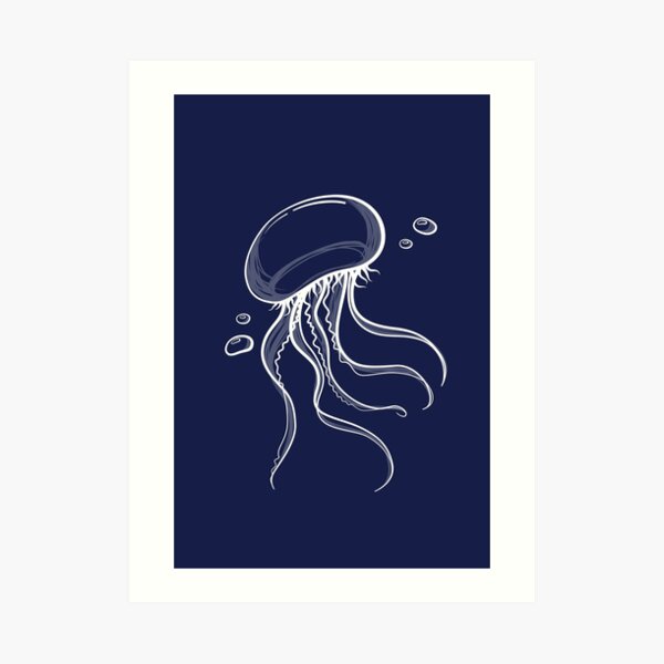 Sketchy Jelly Art Print