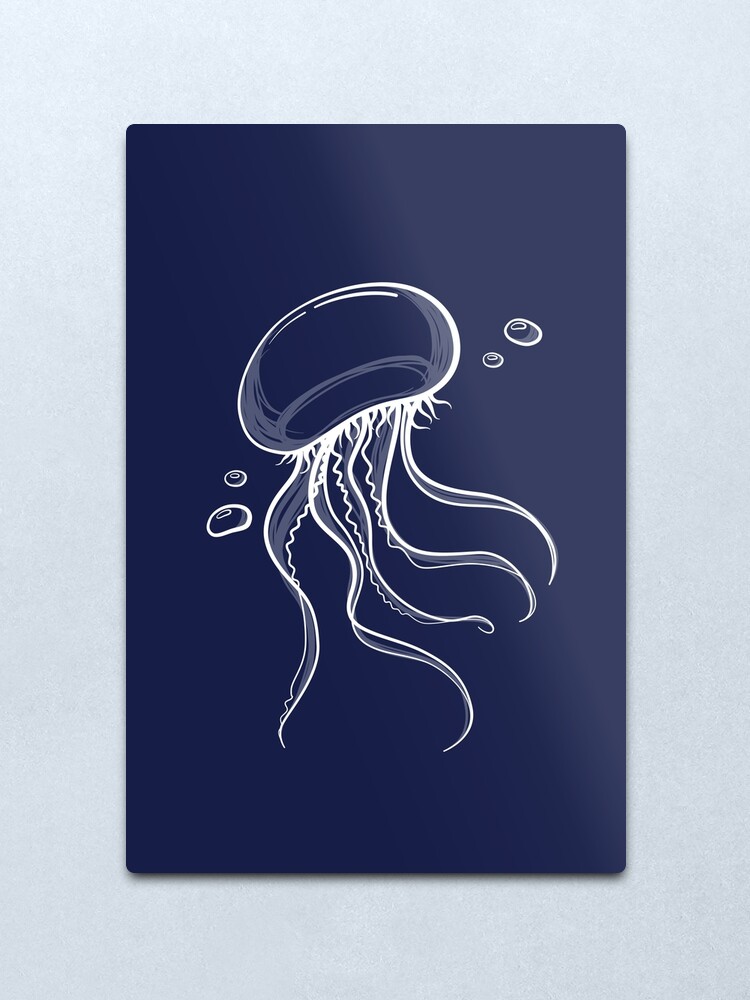 Alternate view of Sketchy Jelly Metal Print