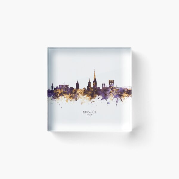 Artikelvorschau, Norwich England Skyline entworfen und verkauft von ArtPrints.