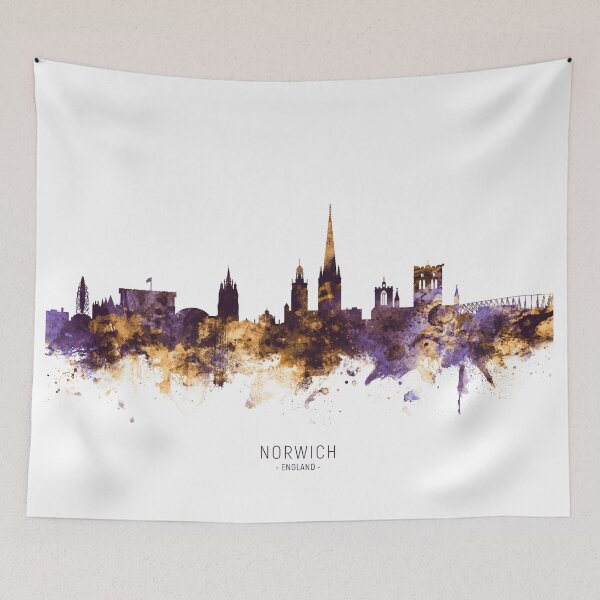 Item preview, Norwich England Skyline designed and sold by ArtPrints.