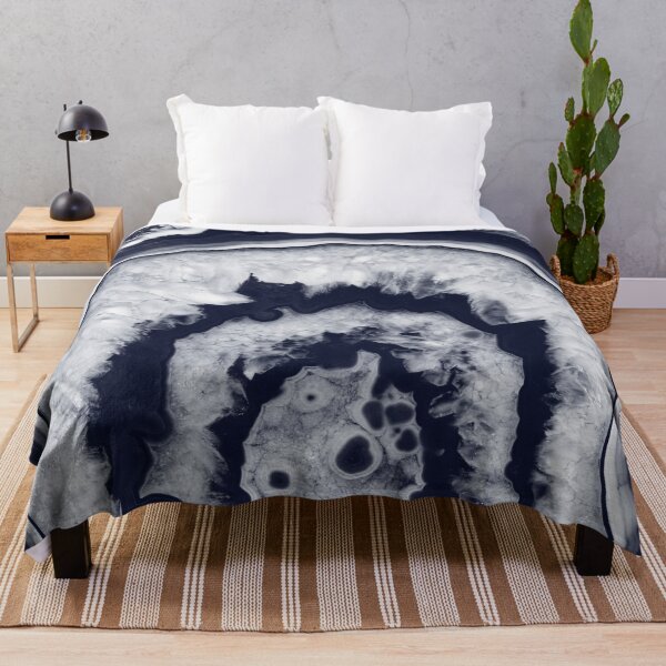 Item preview, Navy Blue Agate #1 #gem #decor #art  designed and sold by Anita's & Bella's Art.