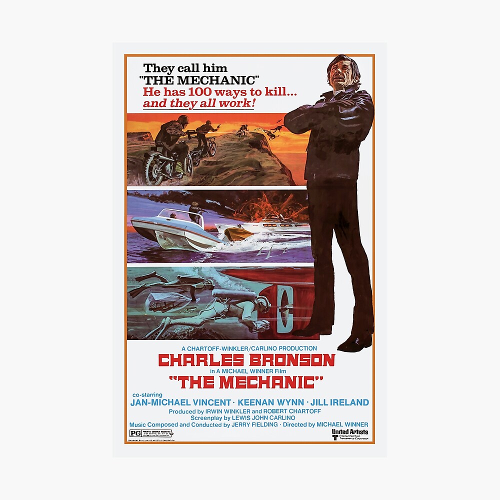 Der Mechaniker 1972 Poster Von Kulturarts Redbubble