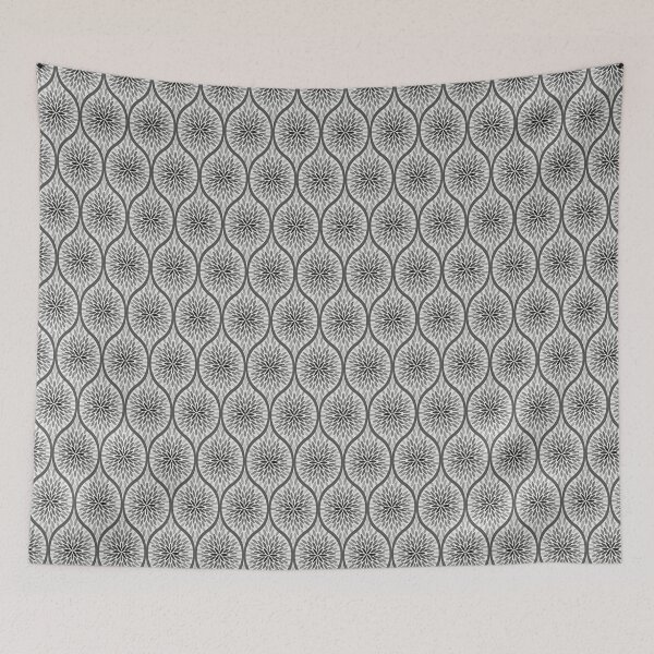 Item preview, Ornamental ombre ogee pattern in grey designed and sold by HannaPaulina.
