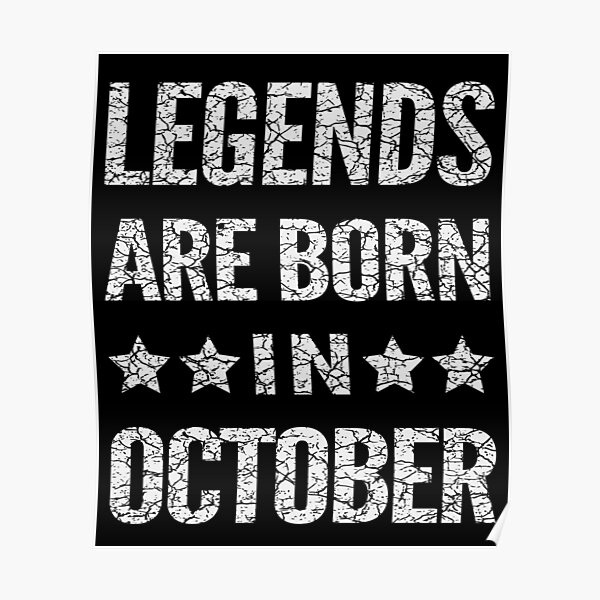 legends are born in october