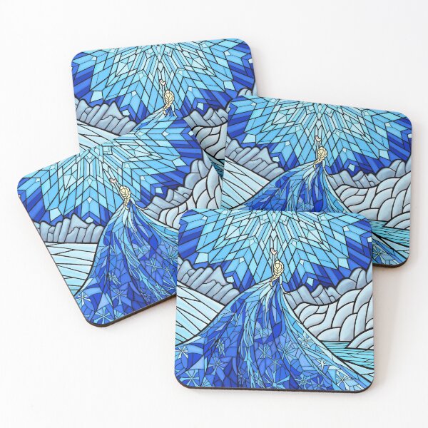 Item preview, Frozen Fractals in the Stained Glass Window designed and sold by storybeth.