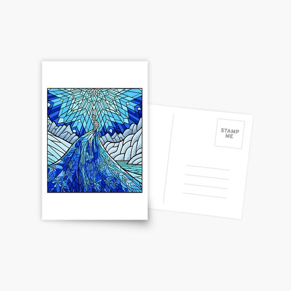 Item preview, Frozen Fractals in the Stained Glass Window designed and sold by storybeth.