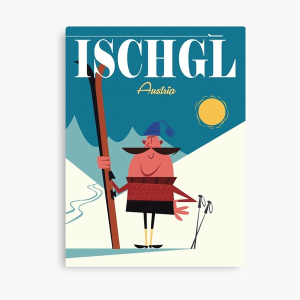Ischgl poster Canvas Print