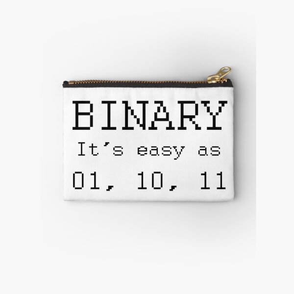 Item preview, Binary - It's Easy As 1, 2, 3 (01, 10, 11). (Black) designed and sold by TheLastStand.