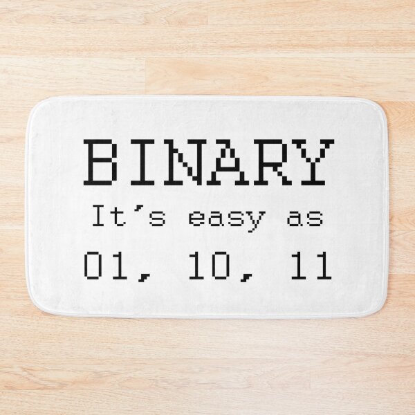 Item preview, Binary - It's Easy As 1, 2, 3 (01, 10, 11). (Black) designed and sold by TheLastStand.