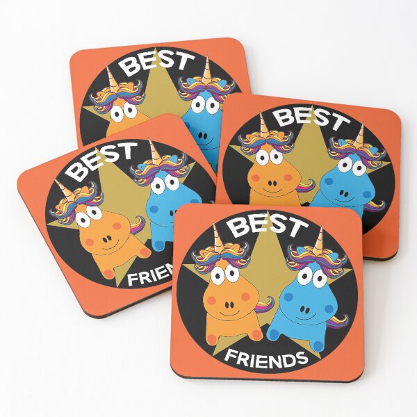 Item preview, Best Unicorn Friends luxury shirt - Best Mates - Best Ever Friends - Friends Forever shirt - sticker - Mug - Gift - designed and sold by happygiftideas.