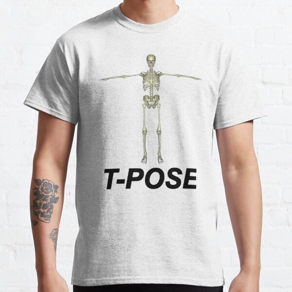  T Pose Meme T Shirt Tpose Dank Memes Tee For School : Clothing,  Shoes & Jewelry