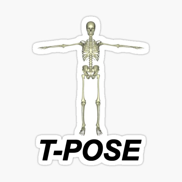 T Posing Stickers for Sale