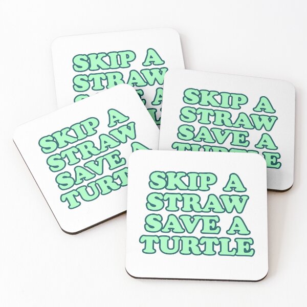 Item preview, Skip a straw save a turtle designed and sold by House Sparrow.