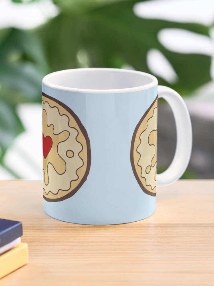 Jammy Dodger British Biscuit Coffee Mug by evannave