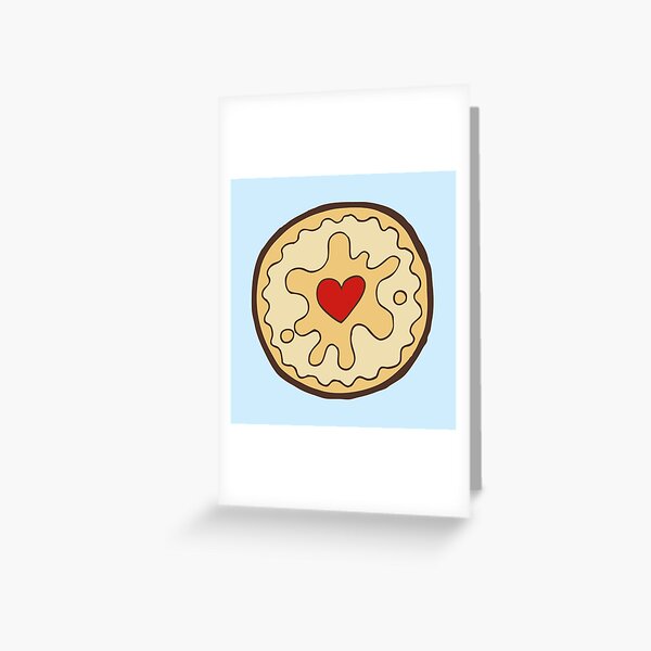 Jammy Dodger British Biscuit Greeting Card
