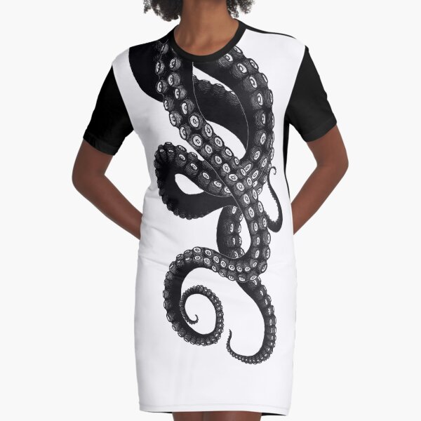 Get Kraken Graphic T-Shirt Dress