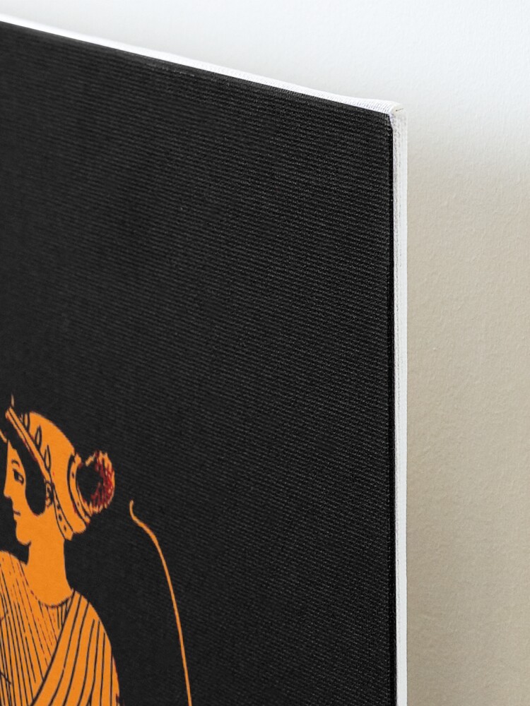 Alternate view of Artemis red figure ancient Greek design Mounted Print
