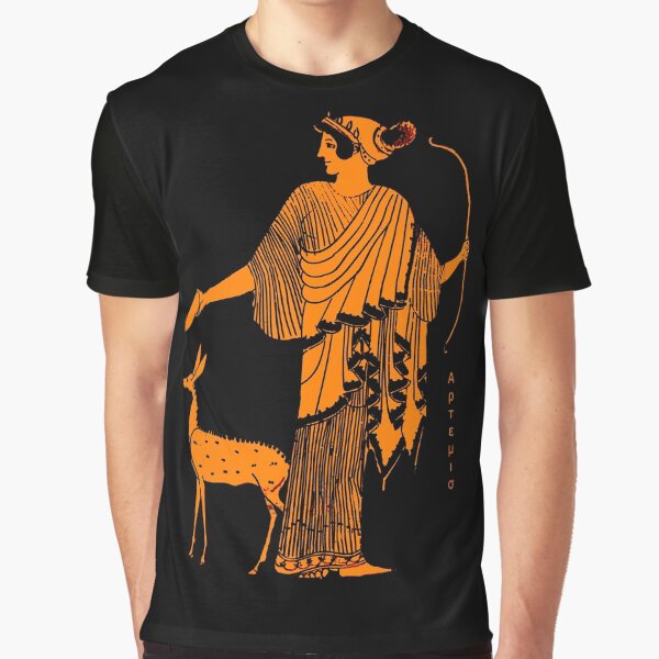 Vista previa del artículo con la obra «Artemisa figura roja diseño griego antiguo», diseñado y vendido por WillowNox7.