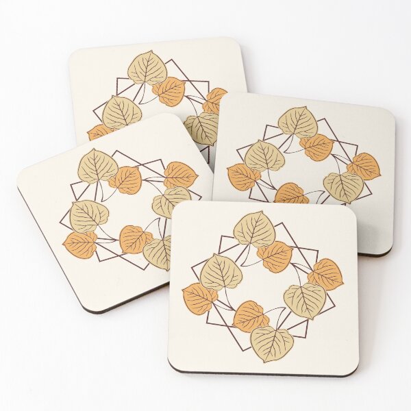 Item preview, Aspen Leaves in Squares designed and sold by lents.