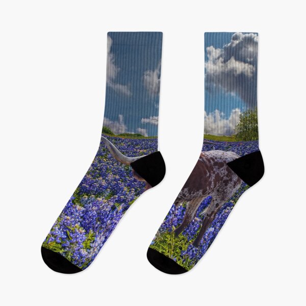 Item preview, Texas Longhorn in a Field of Bluebonnets designed and sold by Warren Paul Harris.