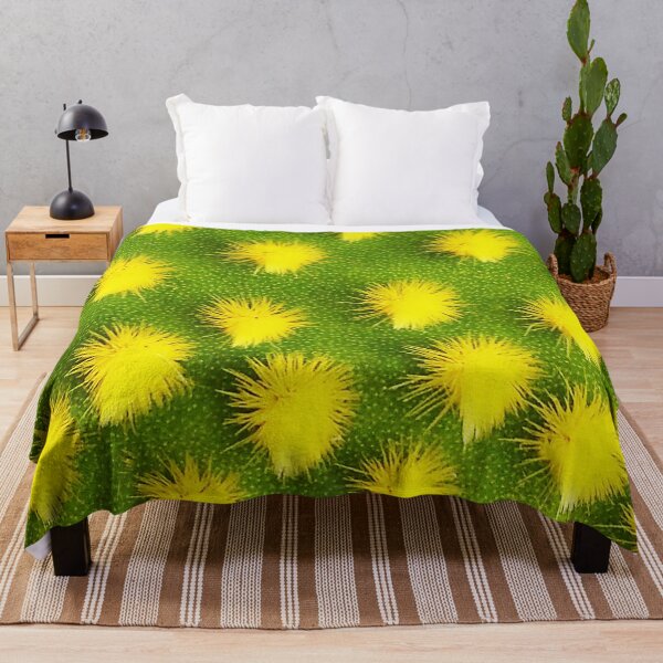Item preview, detail of green and yellow cactus designed and sold by TessAndre.