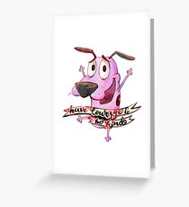 Have Courage and Be Kind - Courage the Cowardly Dog Fanart Greeting Card