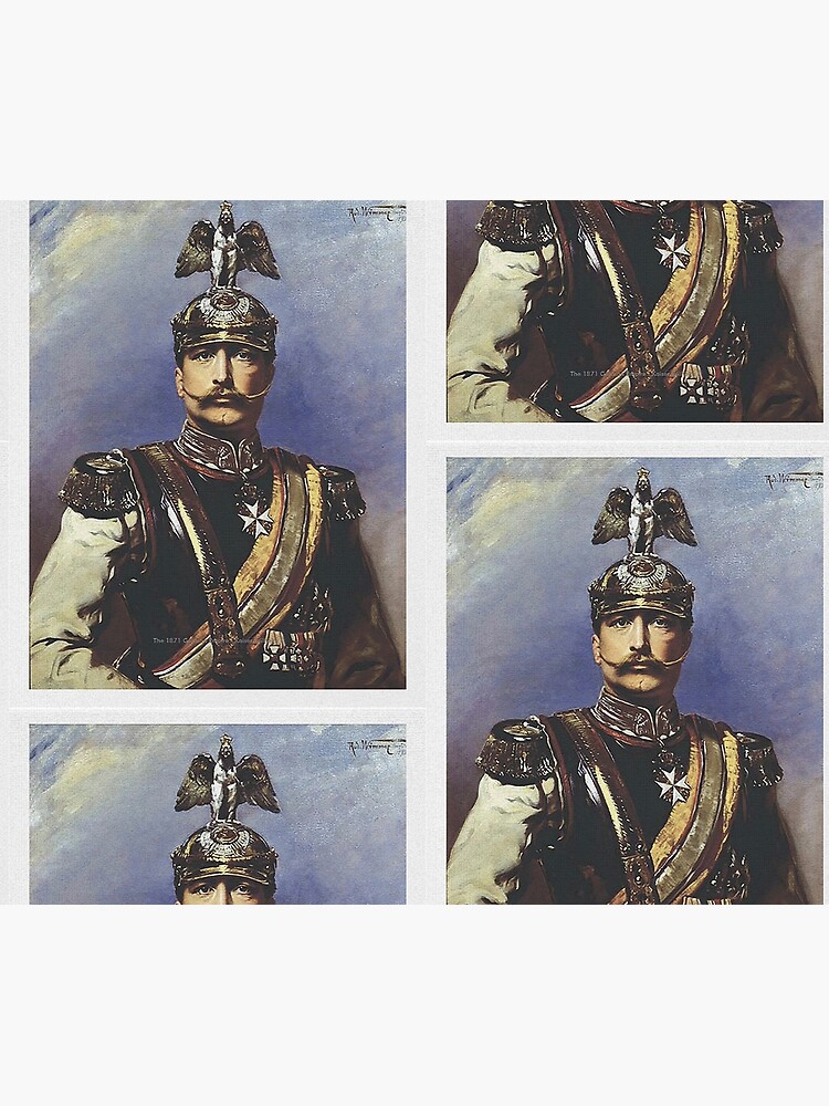 Kaiser Wilhelm II with Prussian Royal Guards helmet by edsimoneit