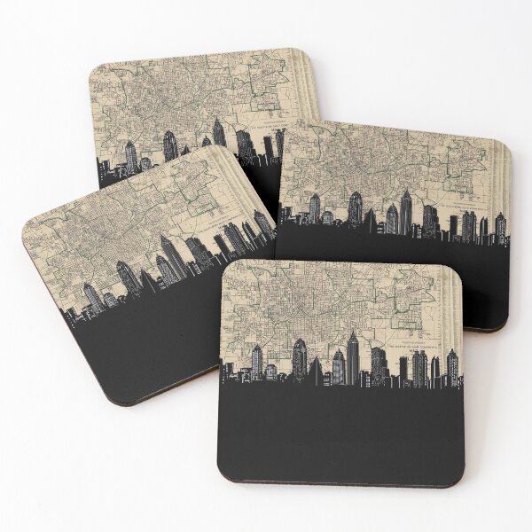 Item preview, atlanta skyline designed and sold by BekimART.