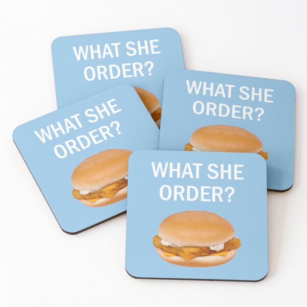 Item preview, What She Order? (White) designed and sold by TheLastStand.