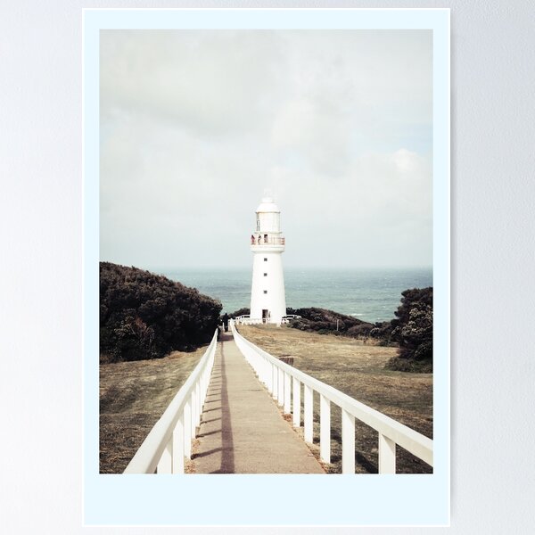 Item preview, Lighthouse by the Ocean Wall Print designed and sold by Claireandrewss.