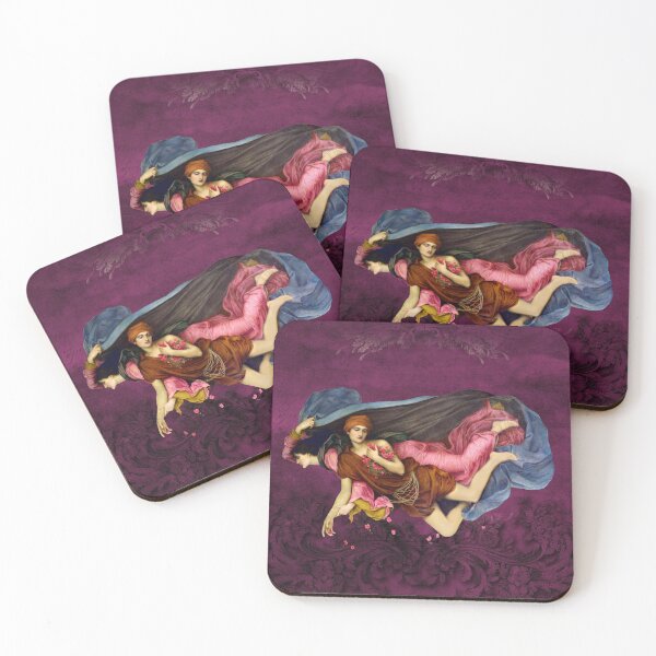 Item preview, Sleep and Dream - Pre Raphaelite Art in Purple, Blue, Copper and Pink designed and sold by Demeters Spring.
