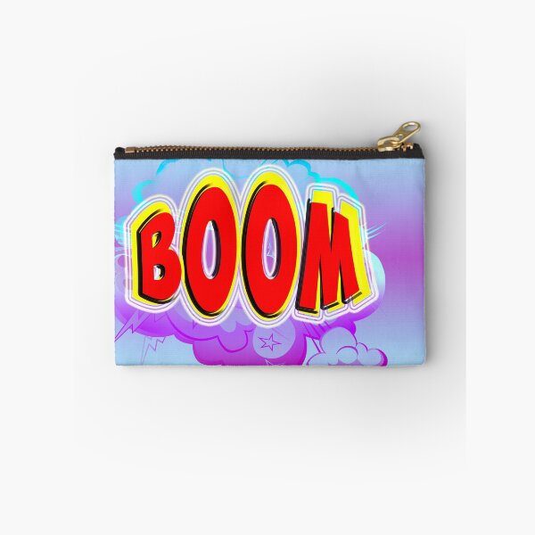 Item preview, Boom Comic Art Word Bubble with Blue Cartoon Explosion designed and sold by Art2Me.