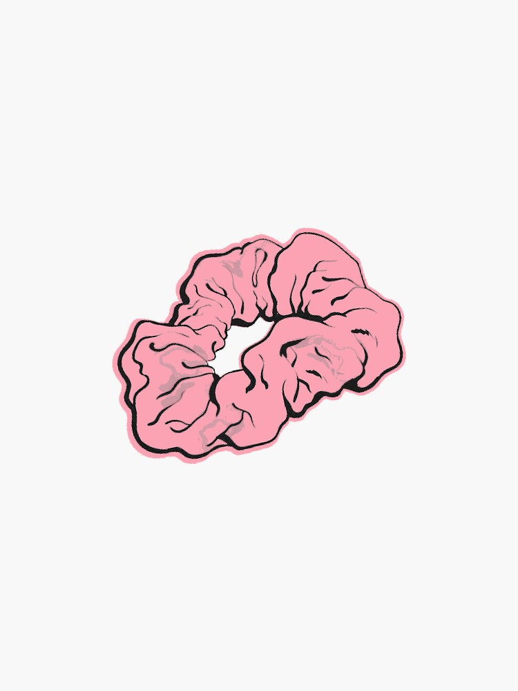 Pink Scrunchie Sticker Vscogrl Vsco Girl Pastel Ts For Girls Sticker For Sale By Gillys