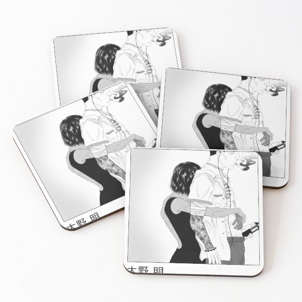 Tashi and Akira Coasters (Set of 4)