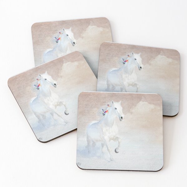 Item preview, White horse galloping free designed and sold by Linda Finstad.