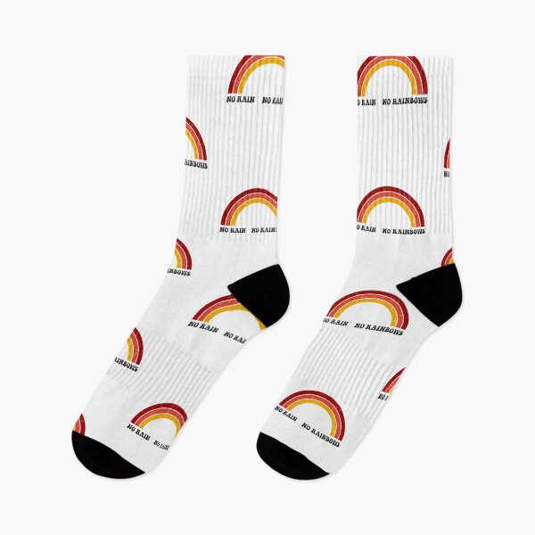 Item preview, No Rain No Rainbows 70's Aesthetic Uplifting Quote  designed and sold by Fiends.