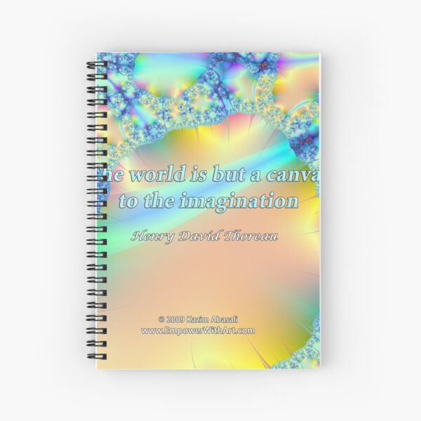 World Is But A Canvas Spiral Notebook