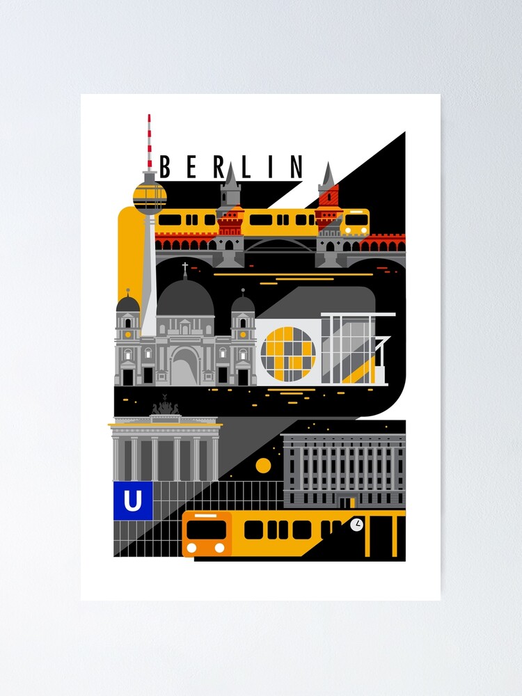 Alternate view of Berlin bei Nacht Poster